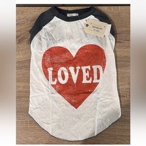 New! Grayson Pup “Loved” Dog Tee – Size Large